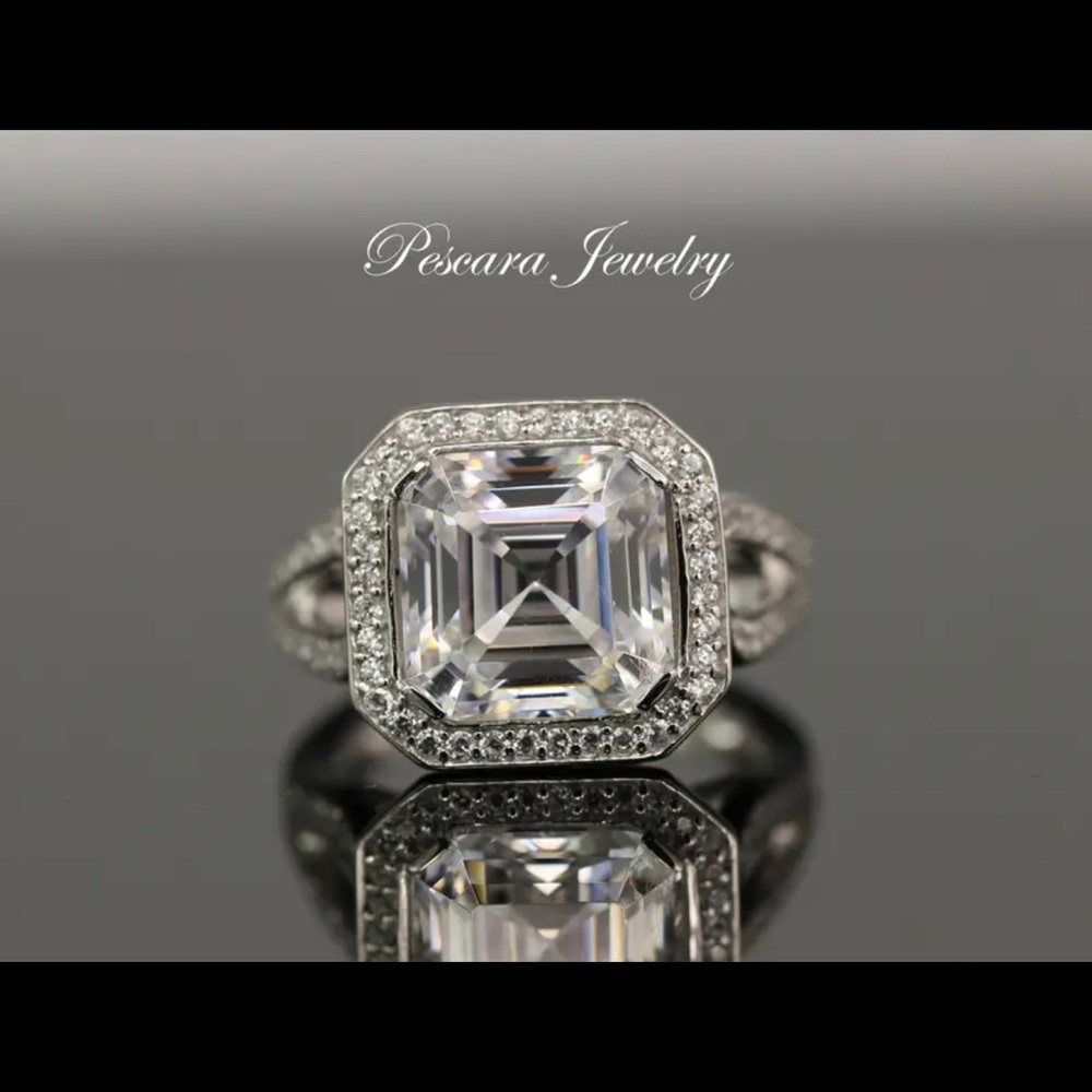 Pescara Jewelry 5 CT CZ Sterling 925